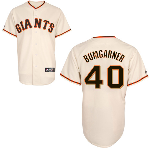 Madison Bumgarner #40 Youth Baseball Jersey-San Francisco Giants Authentic Home White Cool Base MLB Jersey